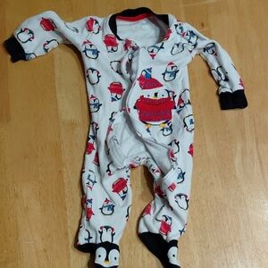 Koala Kids White and Red Penguin Footie